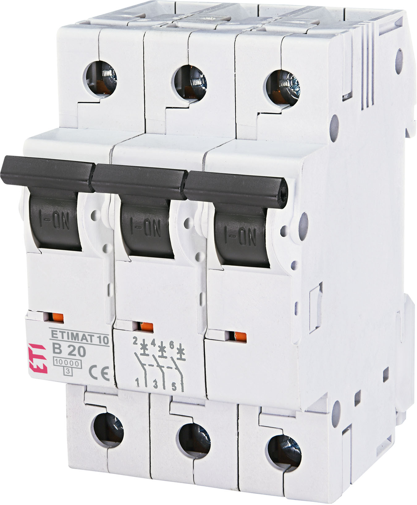 Автоматичний вимикач ETI ETIMAT 10 3p B20 (002125717)