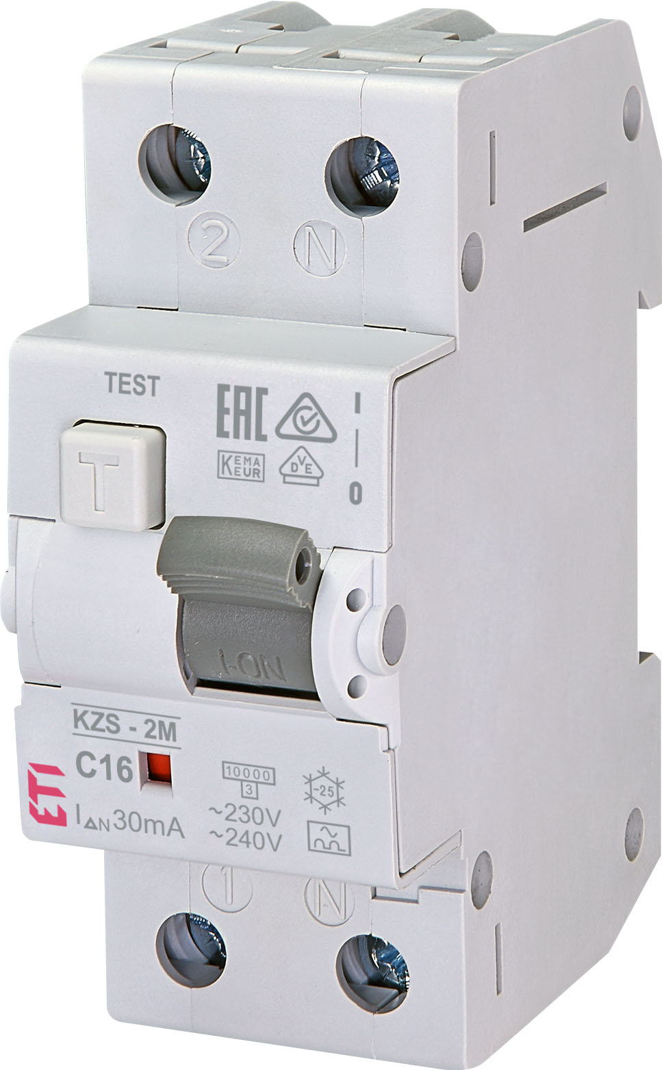 Диференціальний вимикач ETI KZS-2M A C16/0.03 (002173224) в інтернет-магазині, головне фото