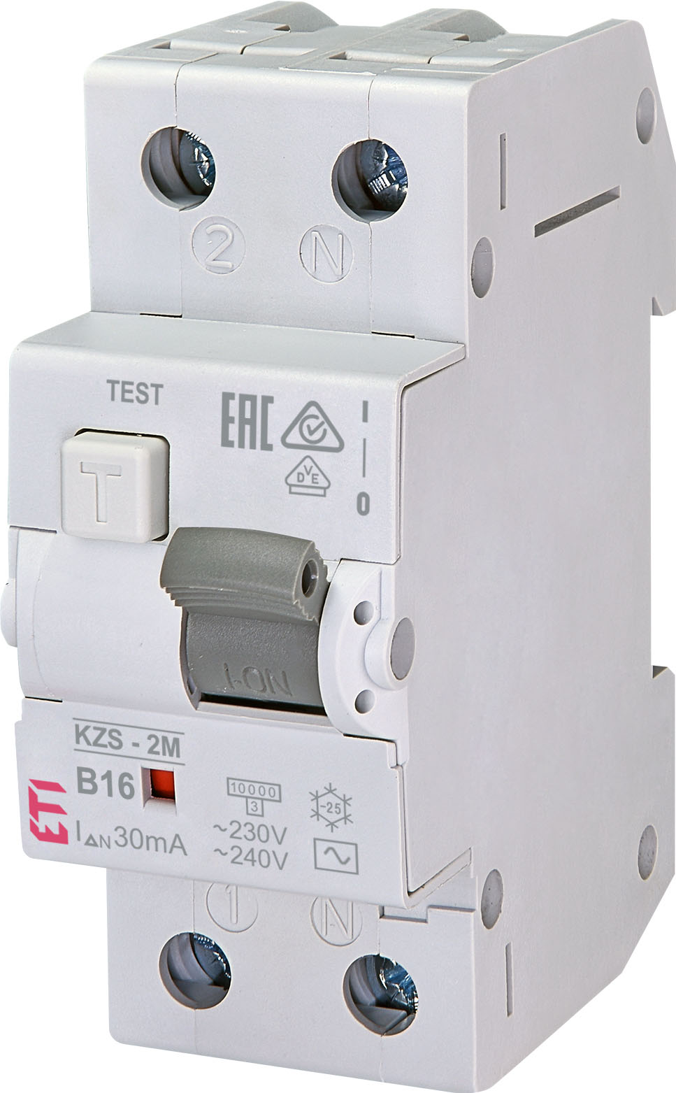 Диференціальний вимикач ETI KZS-2M AC B16/0.03 (002173104)