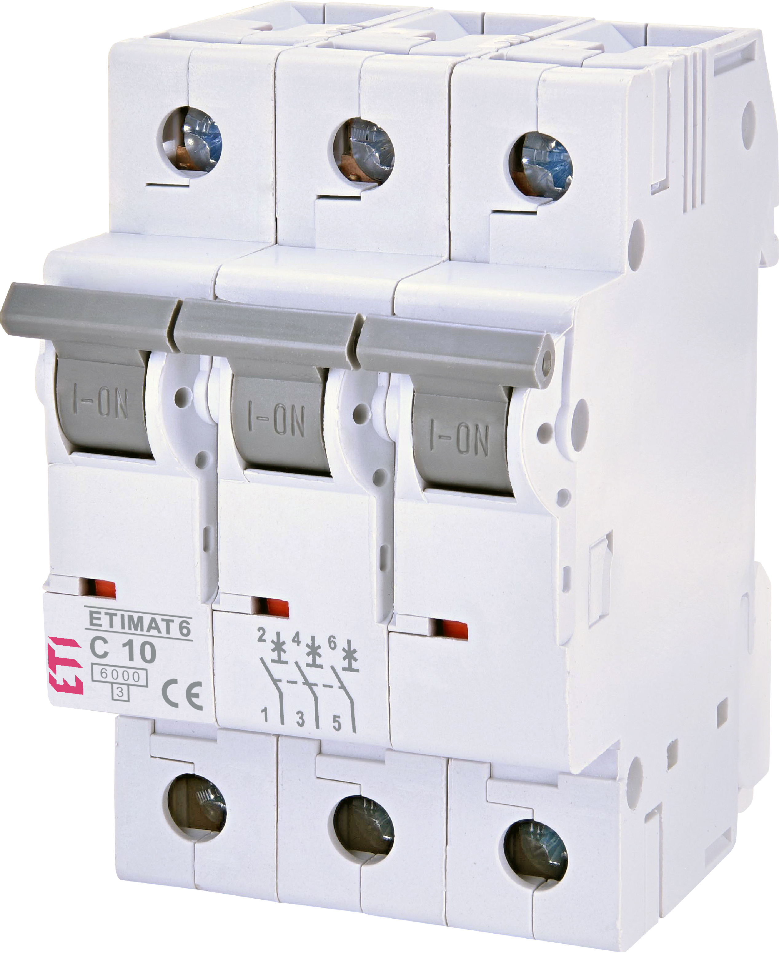 Автоматичний вимикач ETI ETIMAT 6 3p C10 (002145514)