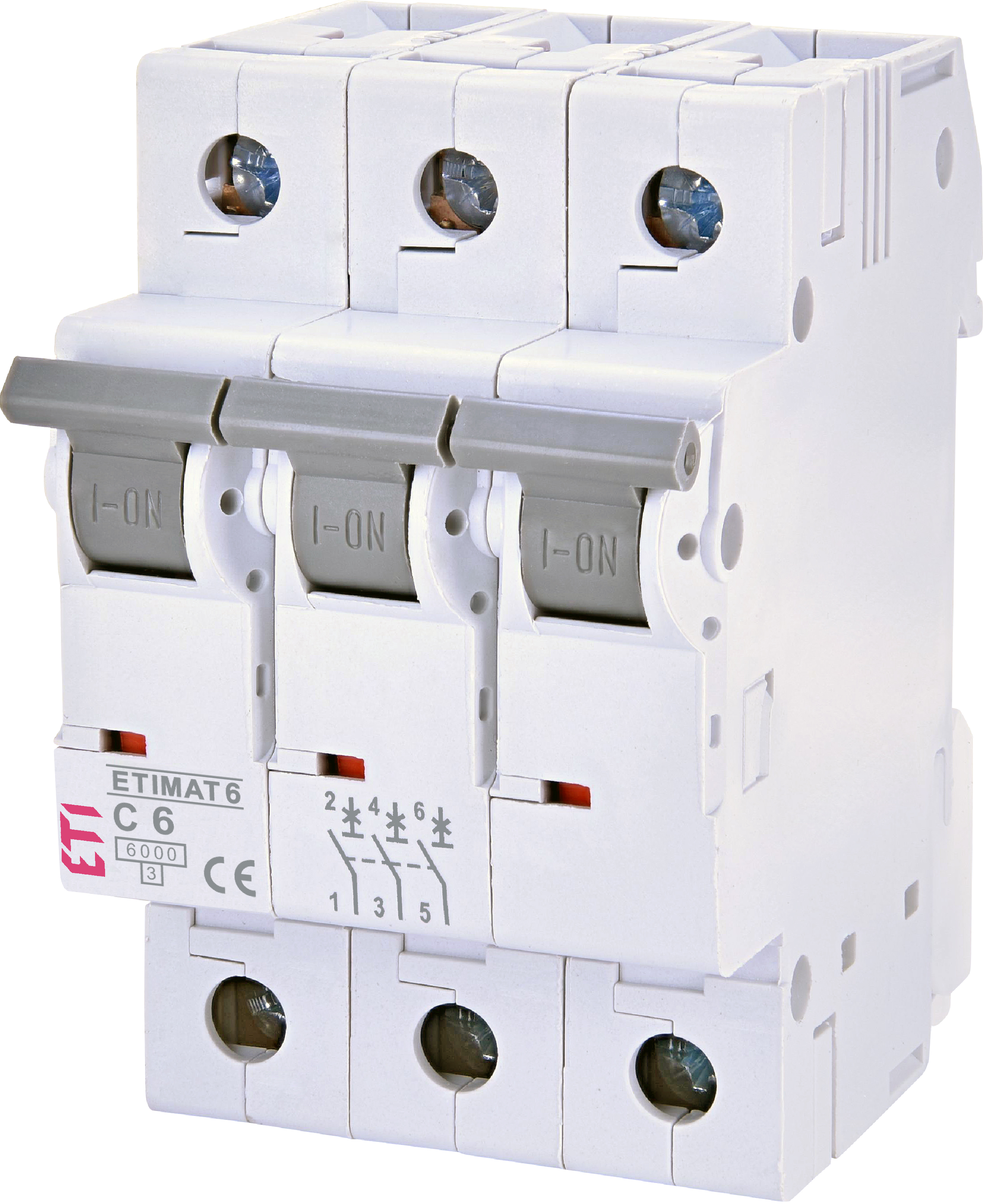 Автоматичний вимикач ETI ETIMAT 6 3p C6 (002145512)