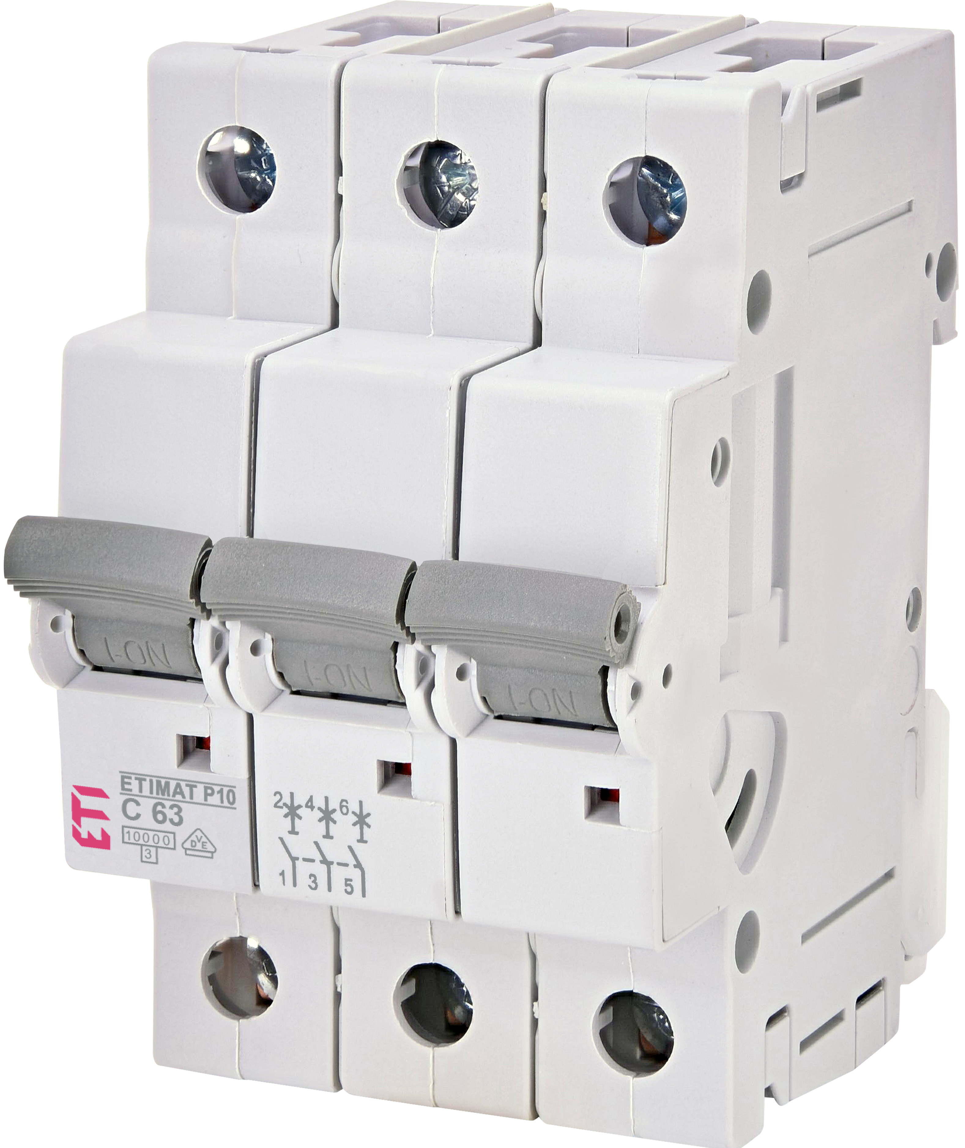 Автоматичний вимикач ETI ETIMAT P10 3p C63 (276331105)