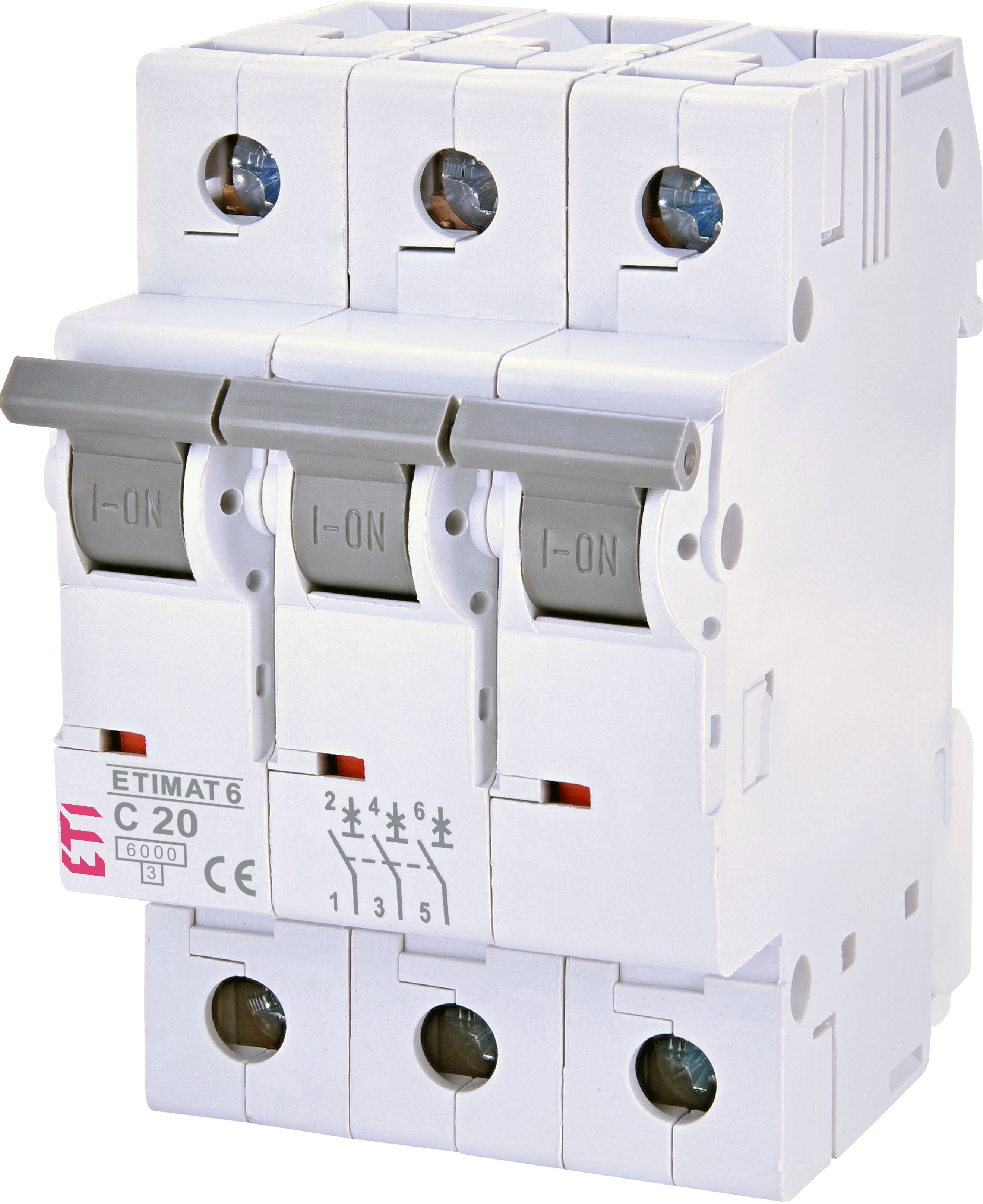 Автоматичний вимикач ETI ETIMAT 6 3p C20 (002145517)