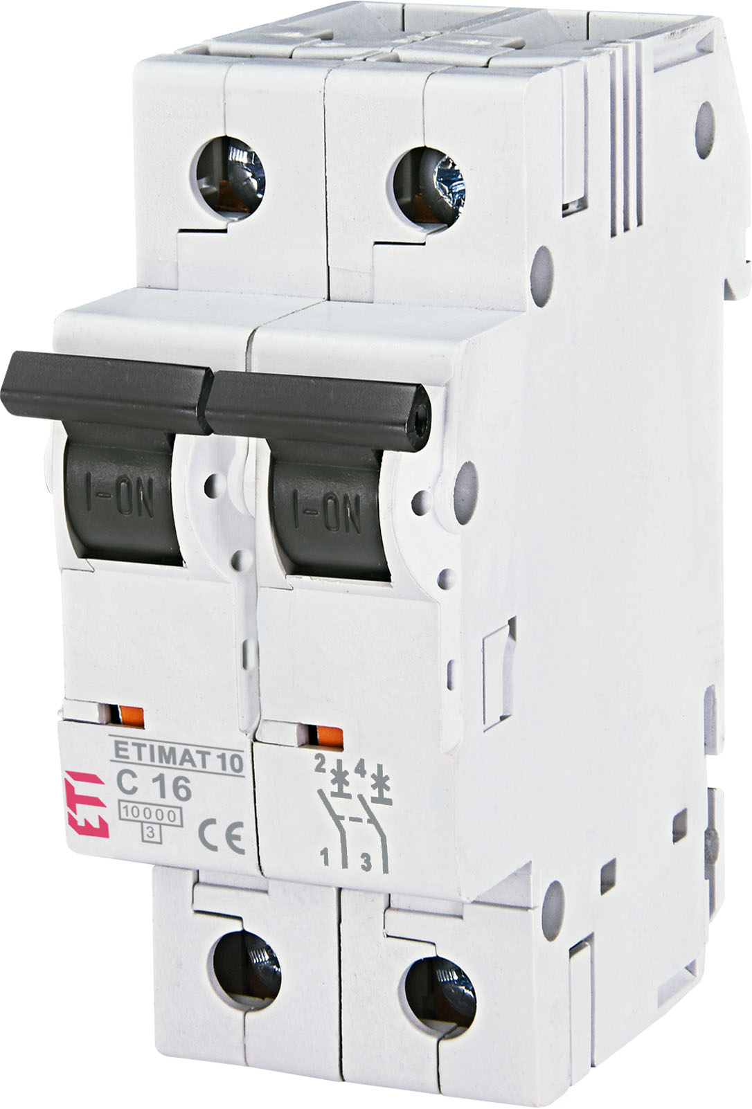 Автоматический выключатель ETI ETIMAT 10 2p C16 (002133716)