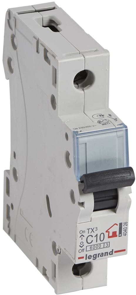 Legrand TX3 1P, 10A, C, 6kA (404026)
