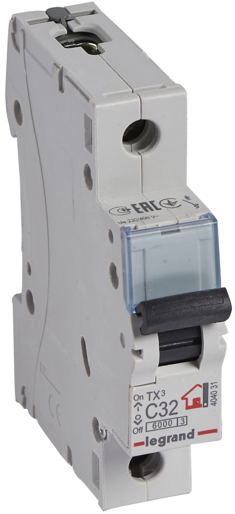 Legrand TX3 1P, 32A, C, 6kA (404031)