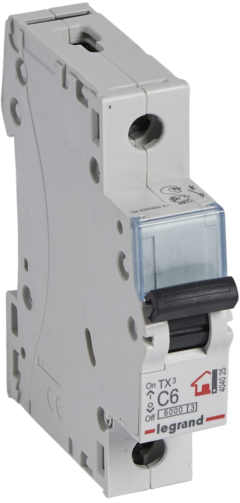 Legrand TX3 1P, 6A, C, 6kA (404025)