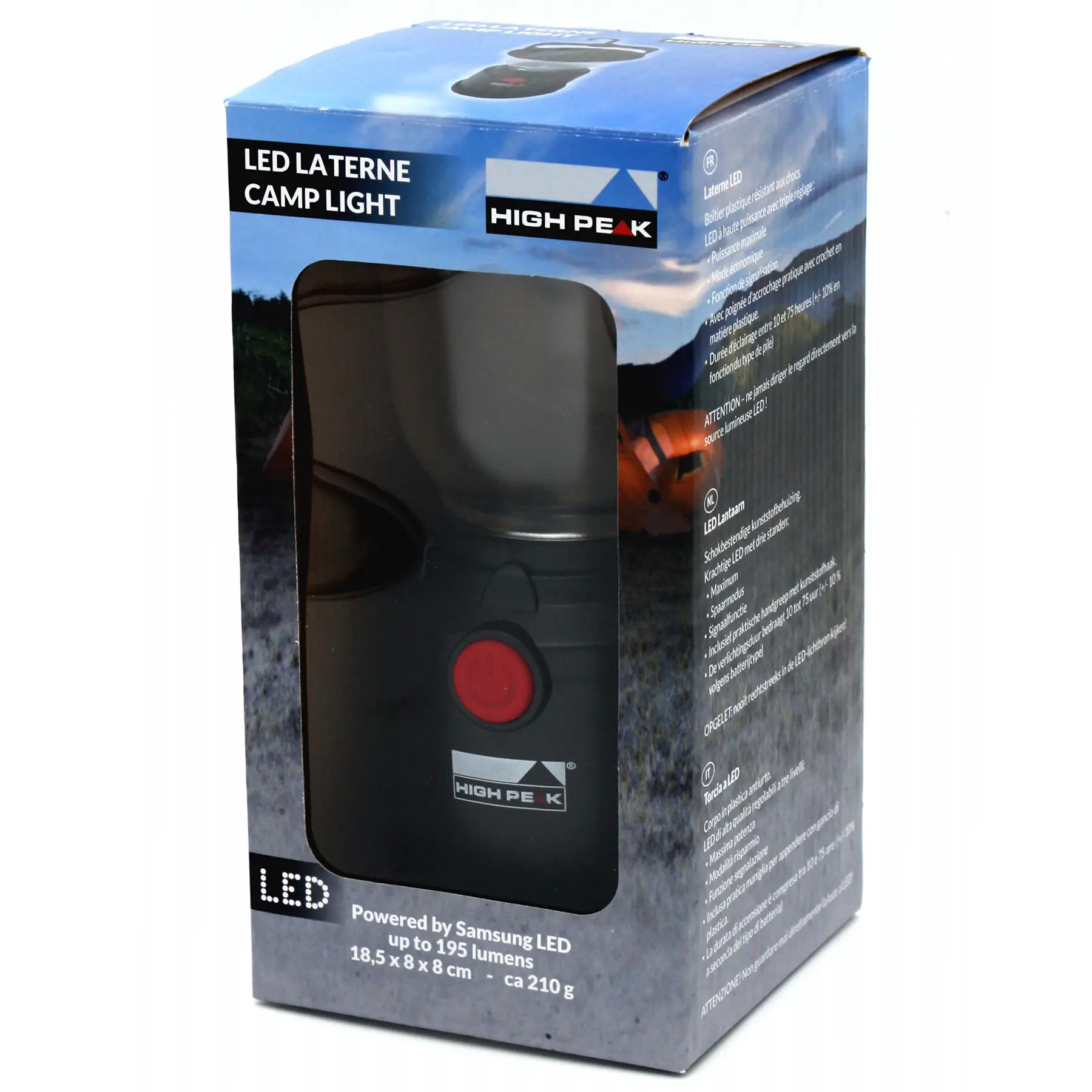 Кемпинговый фонарь High Peak LED Lantern Camp Light Black (41483) цена 1176 грн - фотография 2