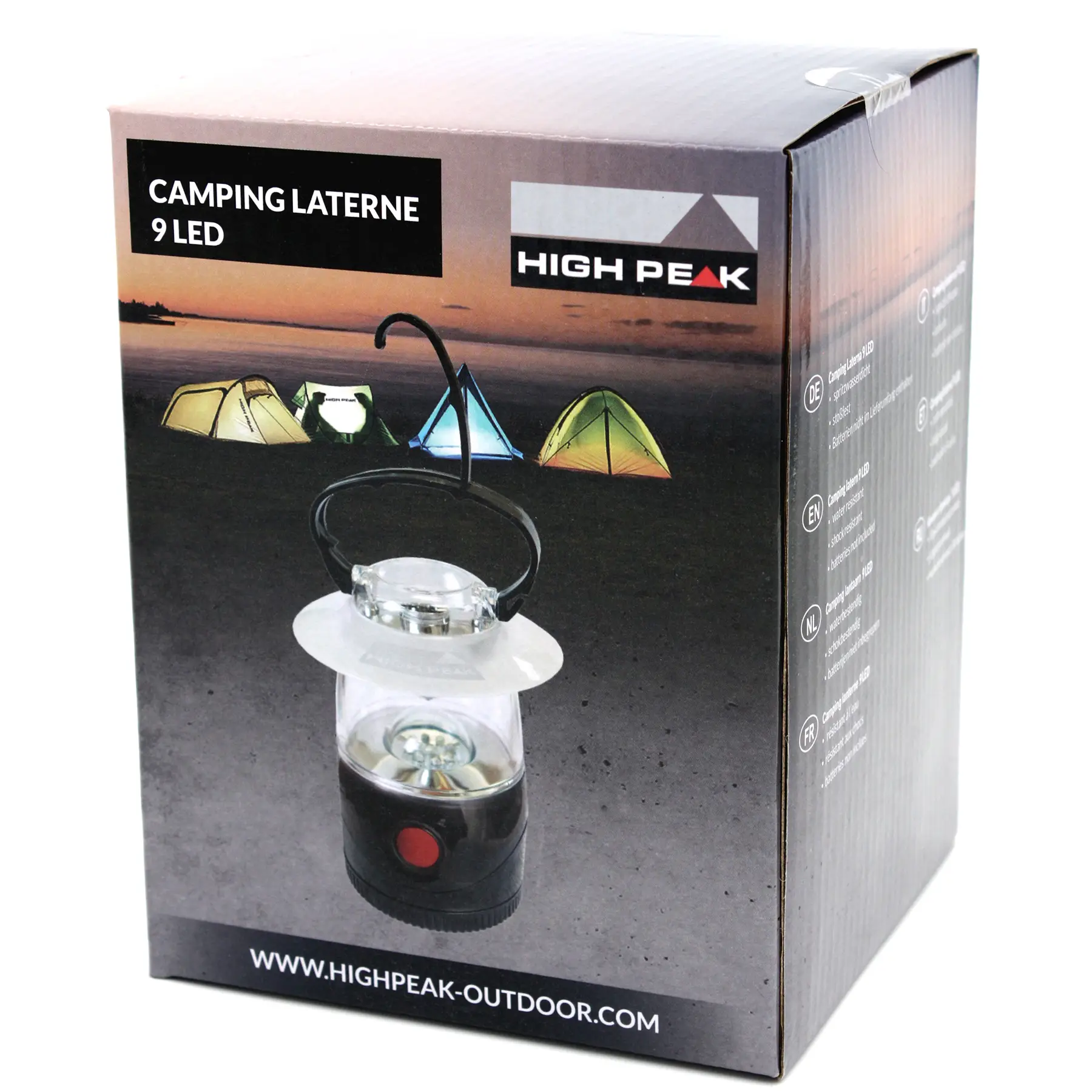 Кемпінговий ліхтар High Peak Camping Lantern 9 LED Black (41485) ціна 618 грн - фотографія 2