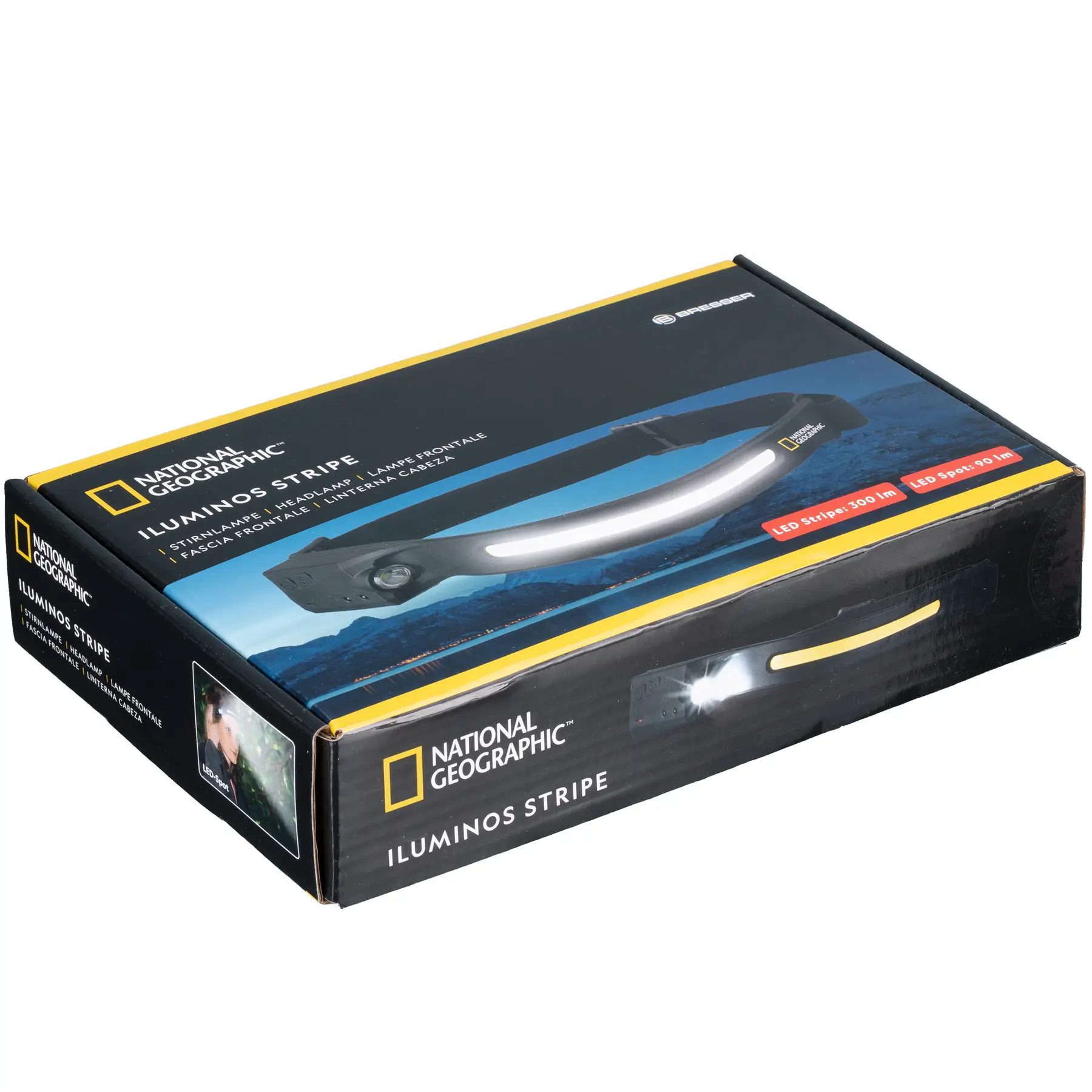 Фонарь налобный National Geographic Iluminos Stripe 300 lm + 90 Lm USB Rechargeable (9082600) характеристики - фотография 7