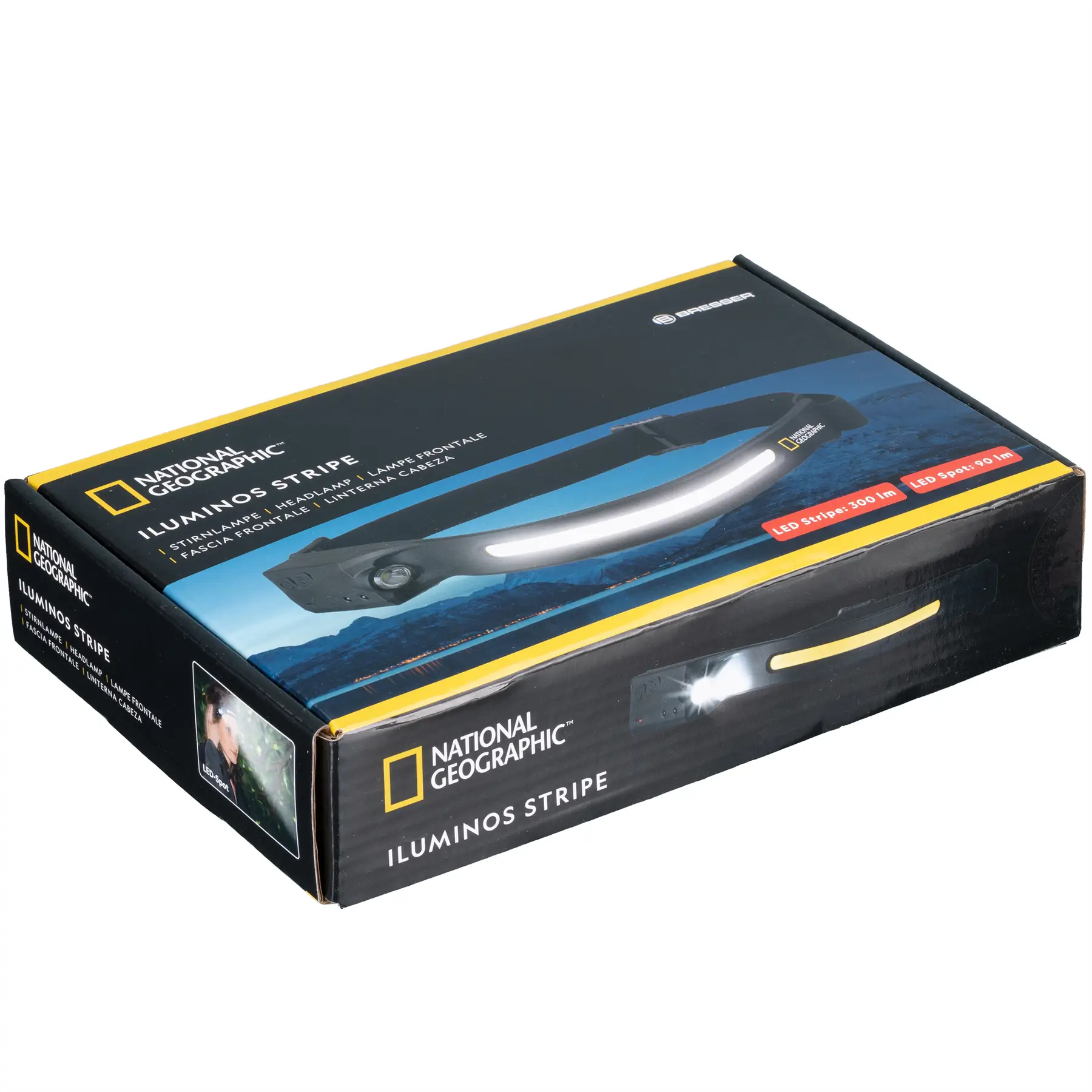 Ліхтар налобний National Geographic Iluminos Stripe 300 lm + 90 Lm USB Rechargeable (9082600) характеристики - фотографія 7