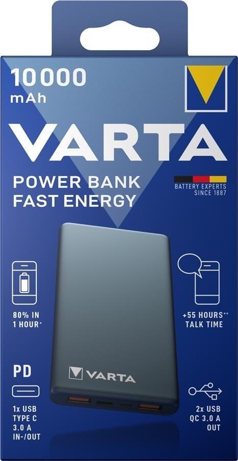 Повербанк VARTA Power Bank Fast Energy 10000mAh Gray инструкция - изображение 6