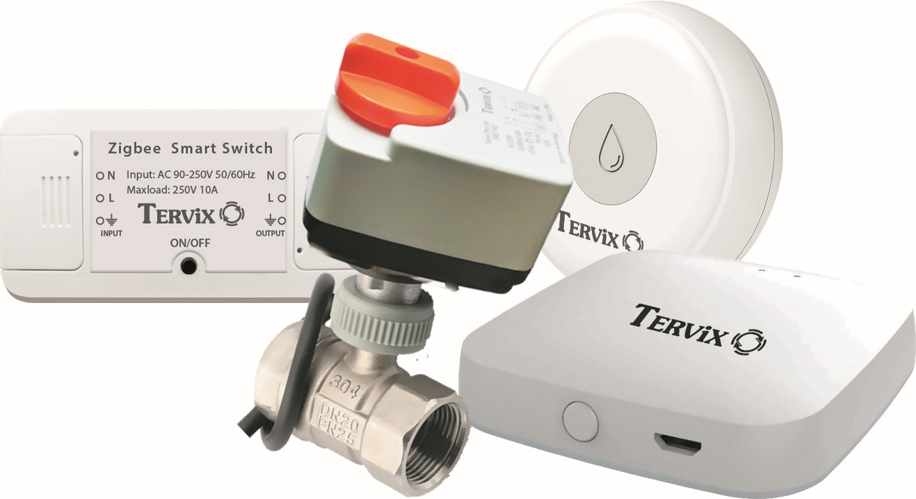 Система защиты от потопа Tervix Premium ZigBee Water Stop на 1 трубу 1/2" (4912621) в интернет-магазине, главное фото