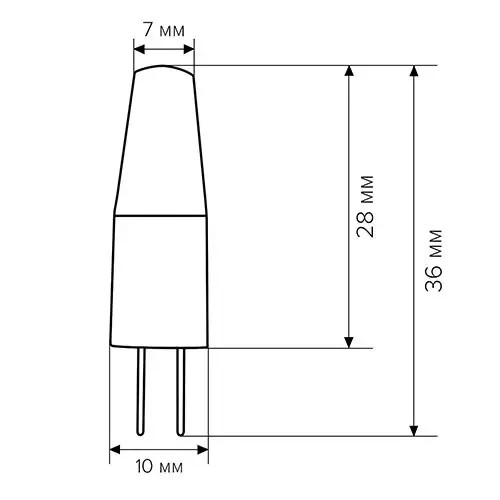 Светодиодная лампа Biom G4 3.5W 1507 4500K AC/DC12 цена 44.69 грн - фотография 2