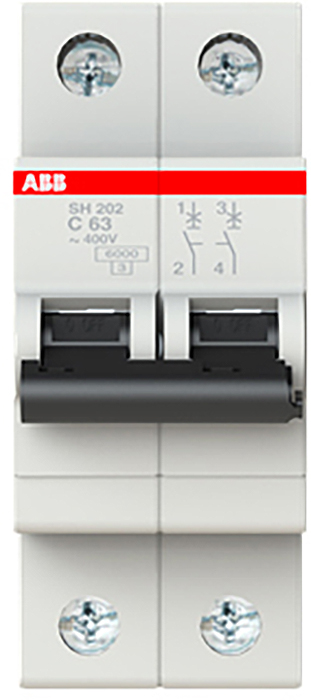 Автоматичний вимикач ABB SH202-C63 (2CDS212001R0634) в інтернет-магазині, головне фото