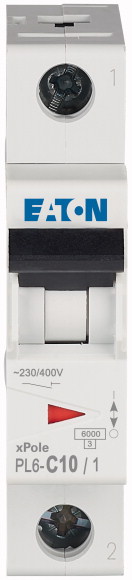 Автоматический выключатель Eaton PL6-C10/1 (286531) в интернет-магазине, главное фото
