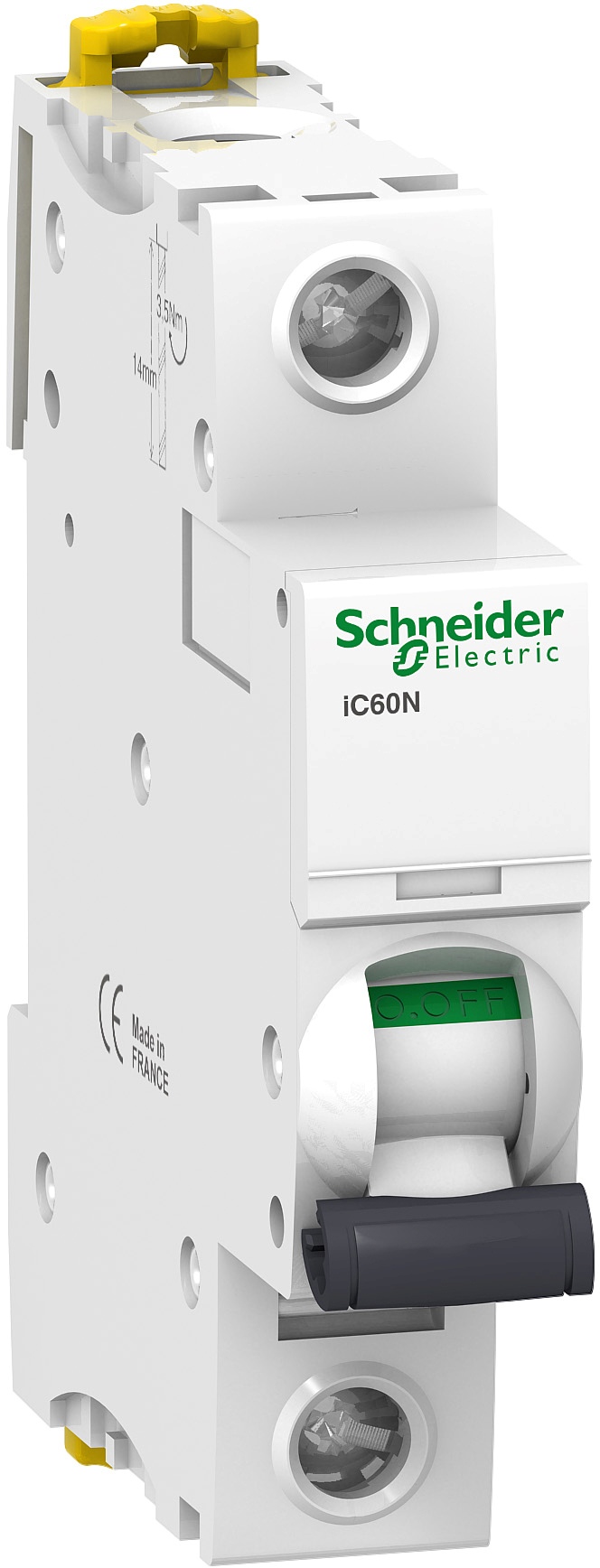 Автоматический выключатель Schneider Electric iC60N iC60N 1P, 10A, C (A9F79110) в интернет-магазине, главное фото