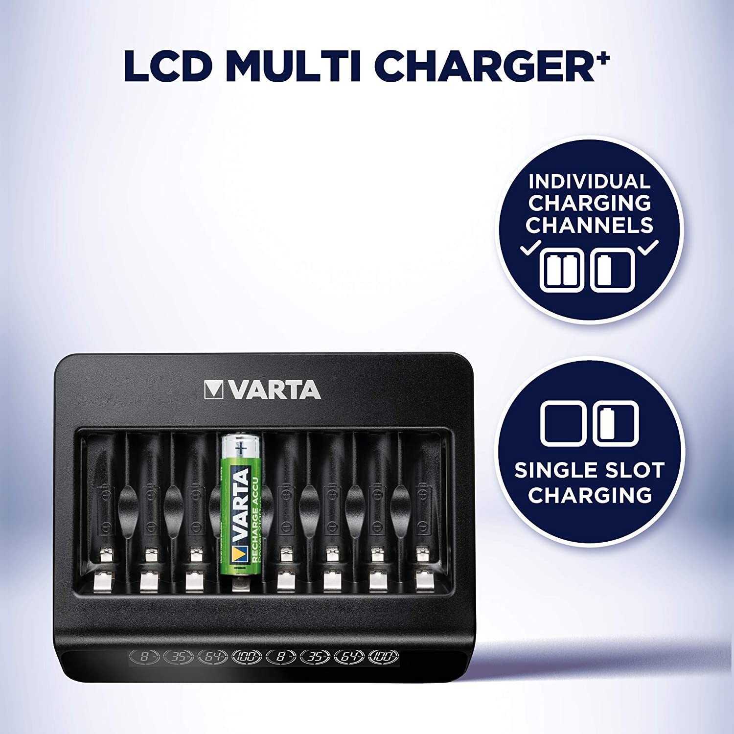 Зарядний пристрій Varta LCD Multi Charger Plus (57681101401) характеристики - фотографія 7