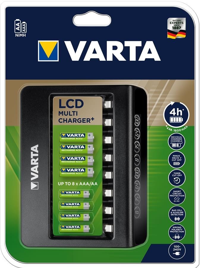 Інструкція зарядний пристрій Varta LCD Multi Charger Plus (57681101401)