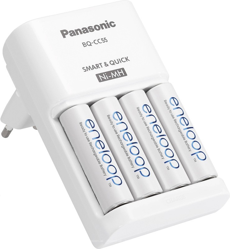 Зарядний пристрій Panasonic Smart-Quick Charger+Eneloop 4AA 1900 mAh NI-MH (K-KJ55MCC40E)