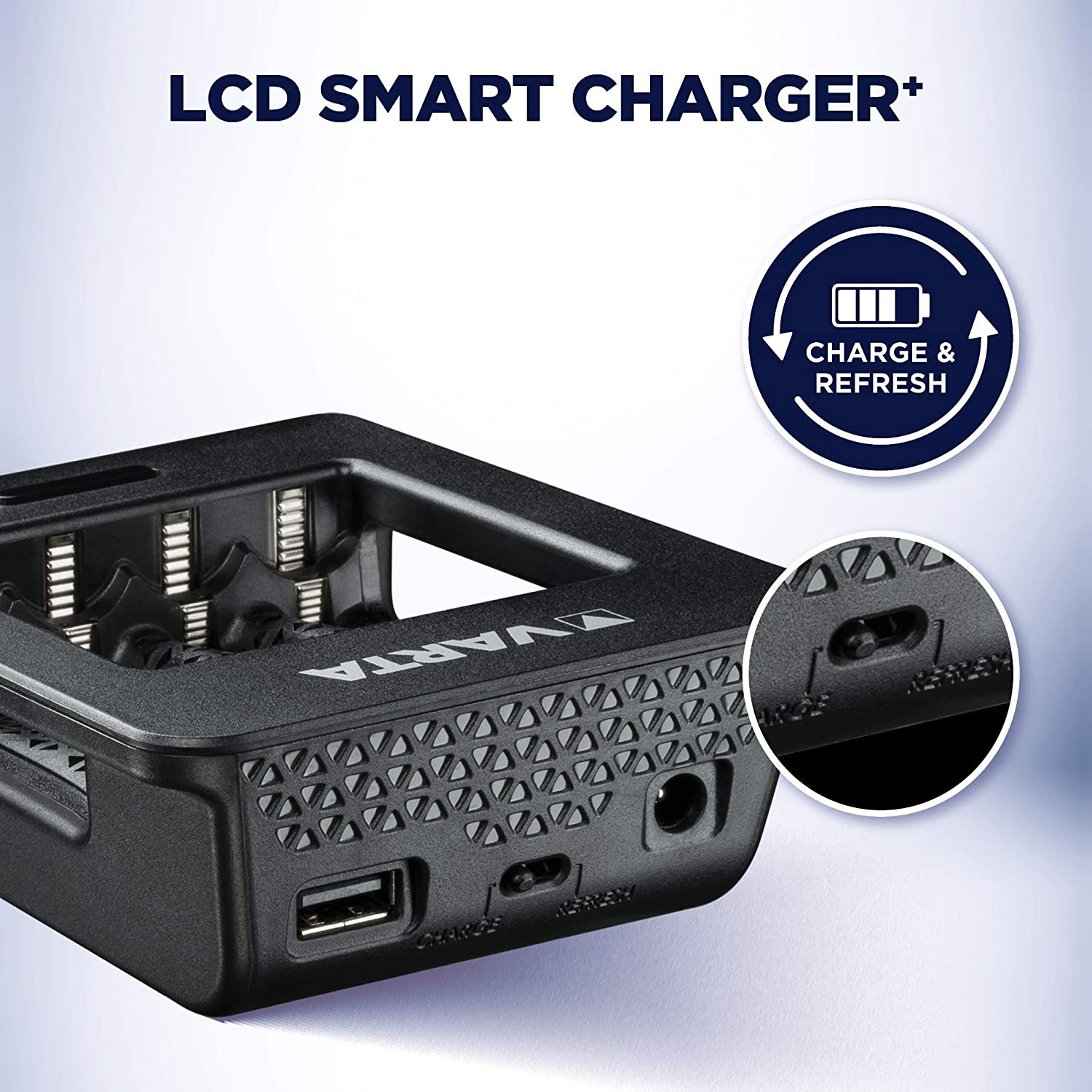 Зарядное устройство Varta LCD Smart Plus Charger+4xAA 2100 mAh (57684101441) инструкция - изображение 6