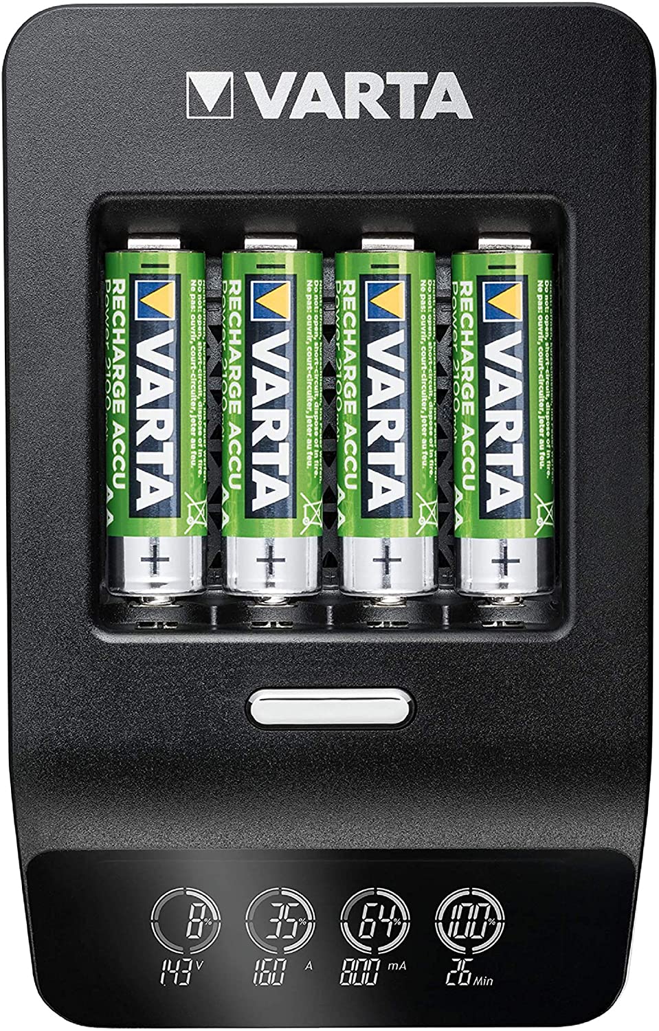 Зарядний пристрій Varta LCD Ultra Fast Plus Charger + 4xAA 2100 mAh (57685101441) ціна 3265.00 грн - фотографія 2