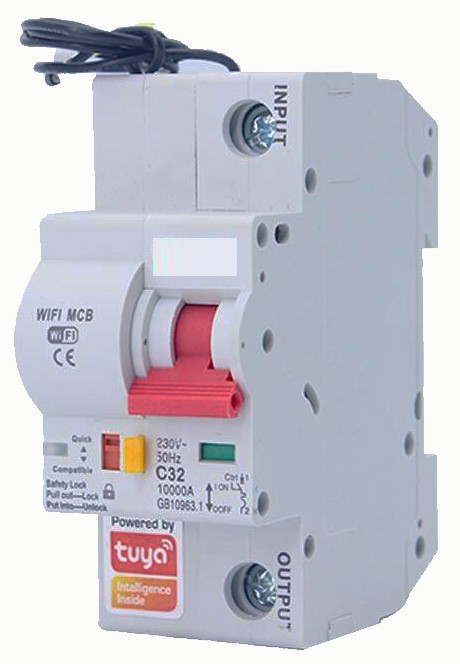 Розумний автоматичний вимикач Tervix Pro Line WiFi Circuit Breaker, 10A (439451) ціна 6743 грн - фотографія 2