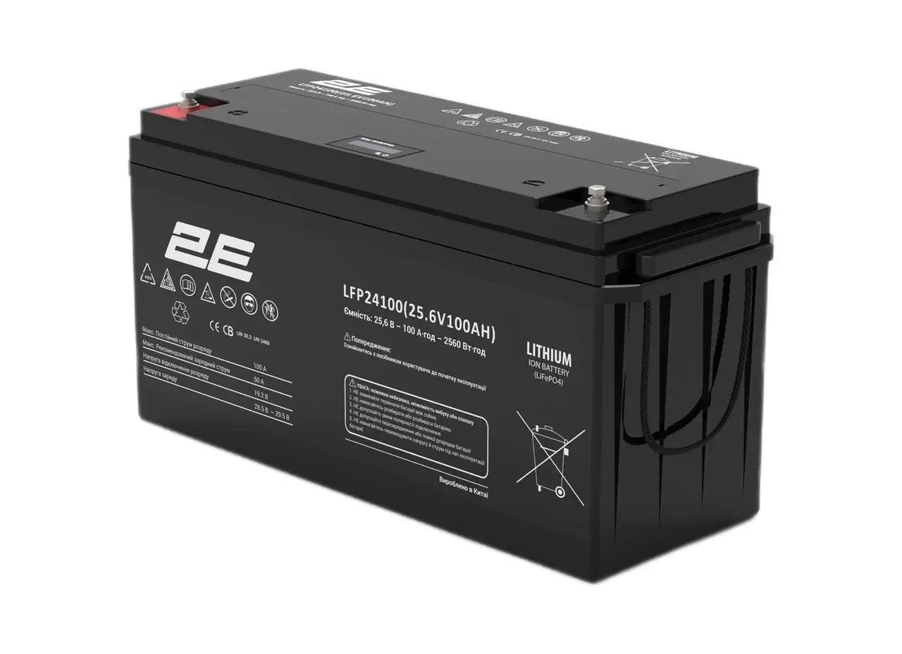 2E LFP24100 24V/100Ah LCD 8S