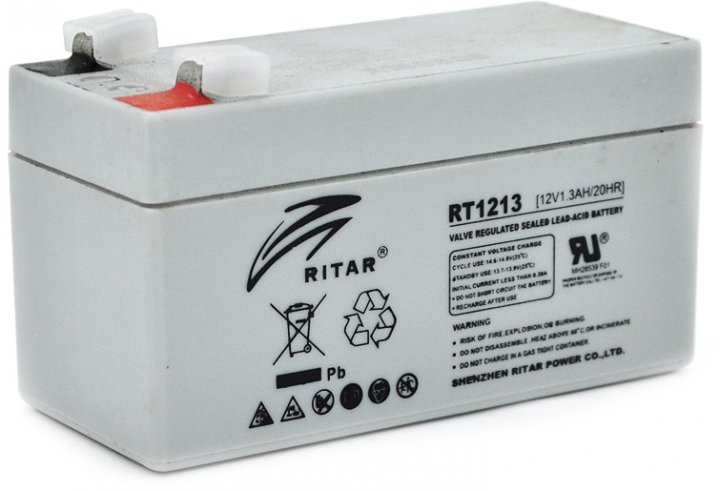 Характеристики аккумулятор Ritar AGM RT1213, 12V-1.3Ah (RT1213)