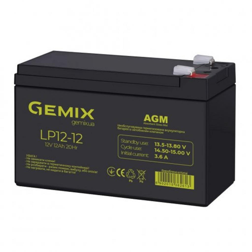 Аккумулятор Gemix LP 12V 12 Ah (LP1212) цена 1227.60 грн - фотография 2