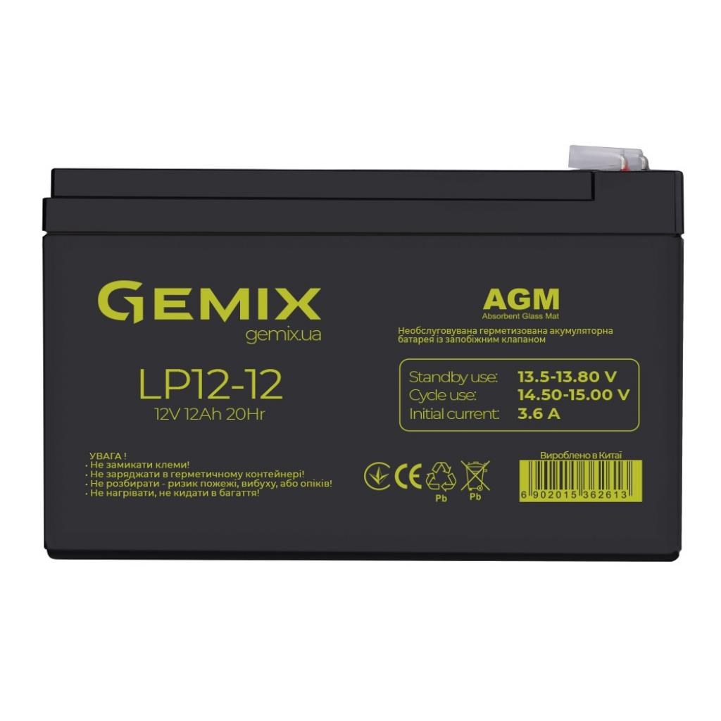 Аккумулятор Gemix LP 12V 12 Ah (LP1212) в интернет-магазине, главное фото