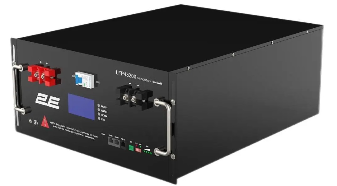 Аккумулятор LiFePO4 2E LFP48200 48V/200Ah 19" LCD 16S