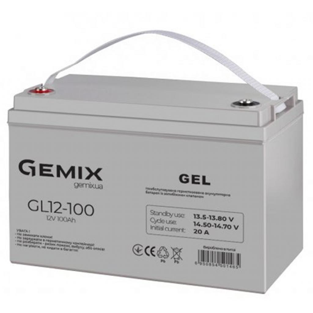 Аккумулятор Gemix GL 12V 100 Ah (GL12-100) цена 10590 грн - фотография 2