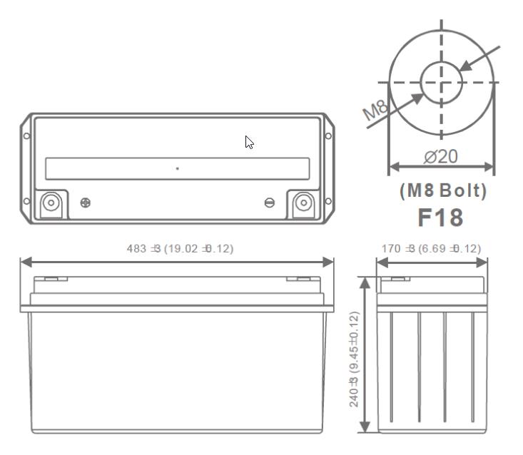 в продажу Акумулятор MW Power AGM 12V-150Ah (MWP 150-12h) - фото 3