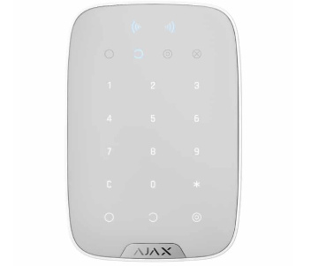 Бездротова сенсорна клавіатура Ajax KeyPad Plus White