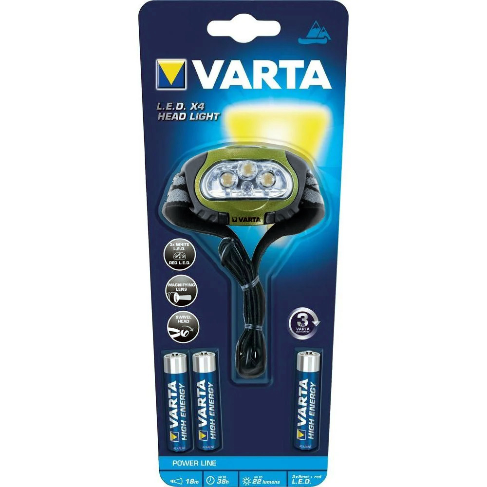 Ліхтарик Varta Sports Head Light LED*4 3*AAA (17631101421) ціна 700 грн - фотографія 2