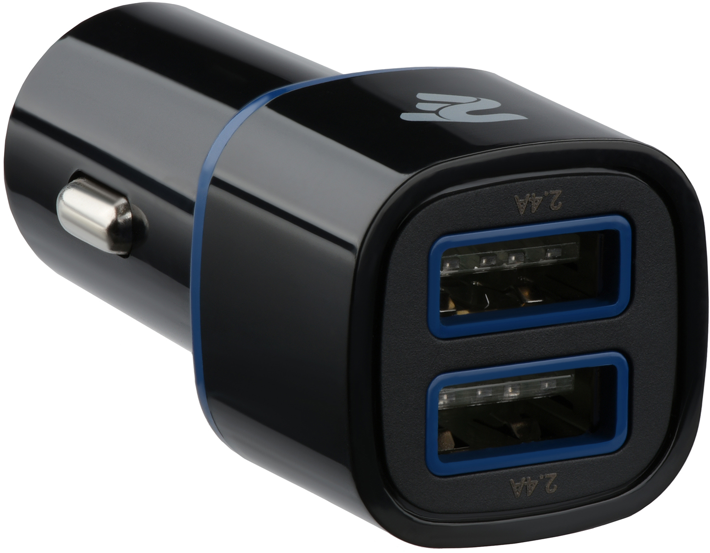 Зарядний пристрій 2E Dual USB Car Charger 2.4Ax2.4A Black (2E-ACR01-B) ціна 166 грн - фотографія 2