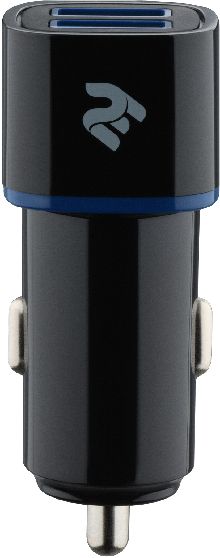 Зарядний пристрій 2E Dual USB Car Charger 2.4Ax2.4A Black (2E-ACR01-B) в інтернет-магазині, головне фото