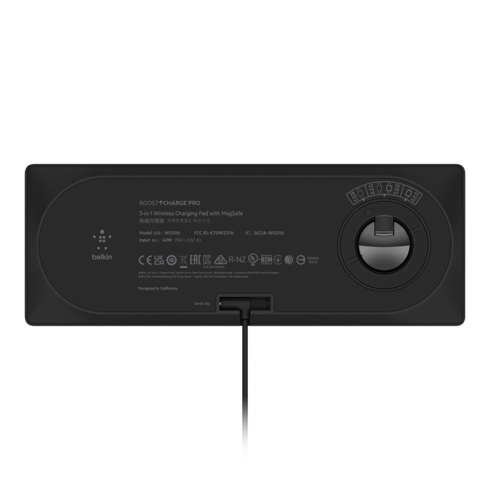 Зарядное устройство Belkin 3in1 MagSafe, black (VWIZ016VFBK) внешний вид - фото 9