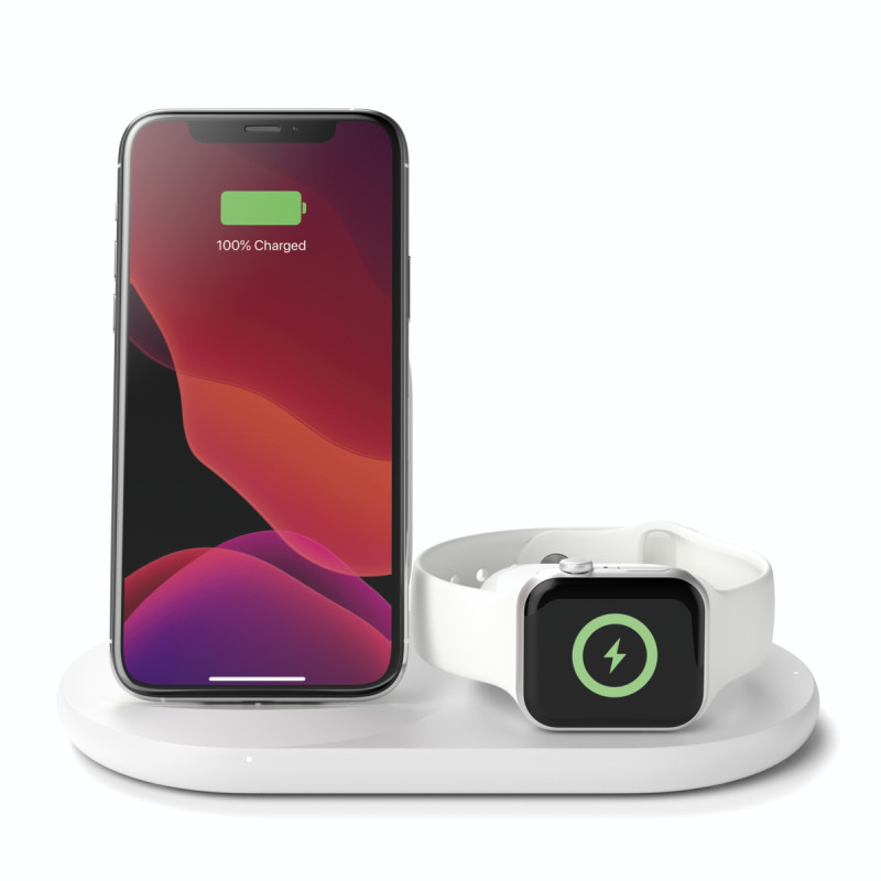 Зарядний пристрій Belkin 3-in-1 Wireless Pad/Stand/Apple Watch (VWIZ001VFWH) відгуки - зображення 5