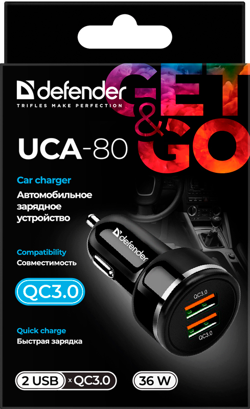 продаємо Defender UCA-80 2 USB 3А QC3.0, 36W (83832) в Україні - фото 4