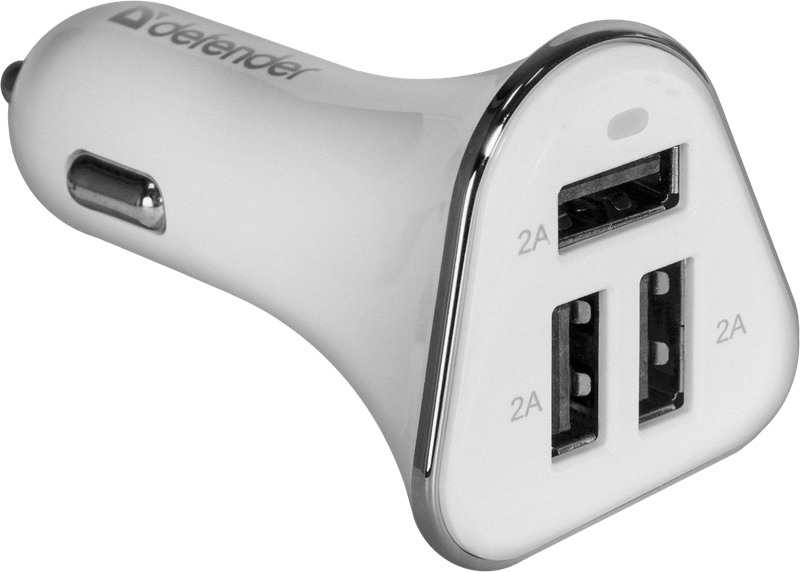 Зарядний пристрій Defender UCA-04 6A 3 USB (83566) в інтернет-магазині, головне фото