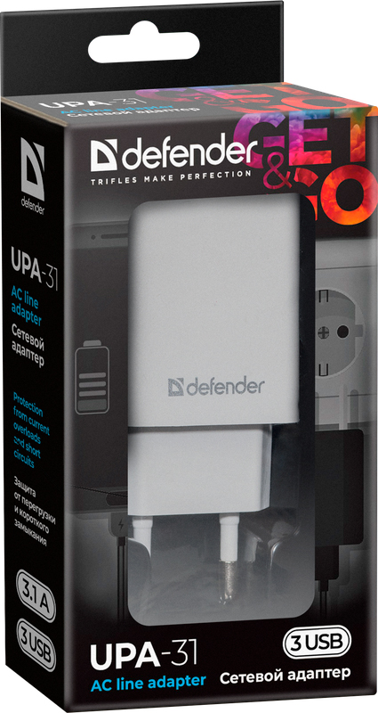 Зарядное устройство Defender UPA-31 white, 3xUSB 3.1A (83587) отзывы - изображения 5