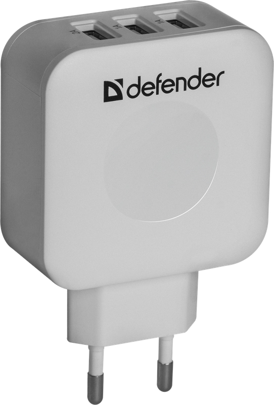 Зарядний пристрій Defender UPA-30 white, 3xUSB 4А (83535) в інтернет-магазині, головне фото