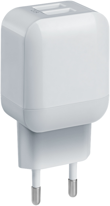 Зарядное устройство Defender EPA-13 white, 2xUSB, 5V / 2.1А (83841) в интернет-магазине, главное фото