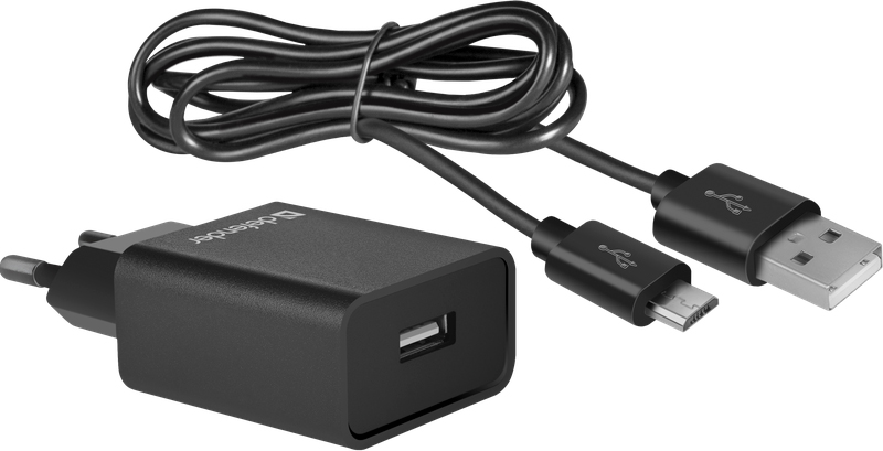 Зарядний пристрій Defender UPC-11 black, 1xUSB 2.1А + micro-USB (83556) інструкція - зображення 6