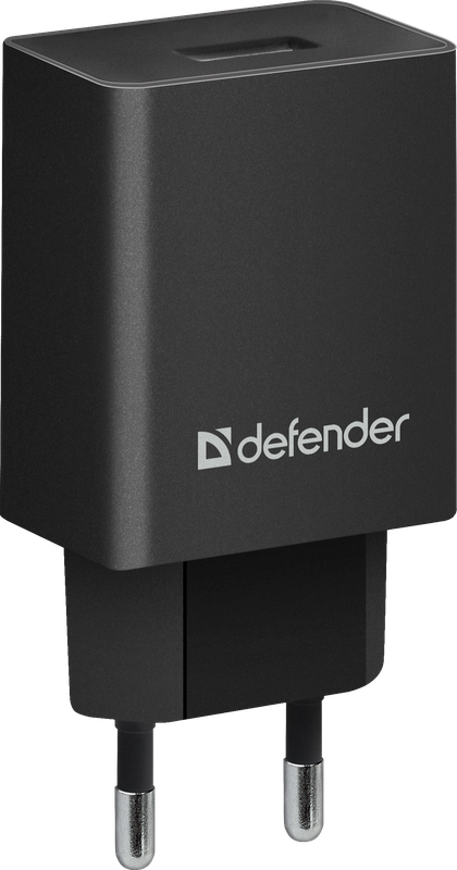 Зарядний пристрій Defender EPA-10 black, 1xUSB 2.1А (83572) в інтернет-магазині, головне фото