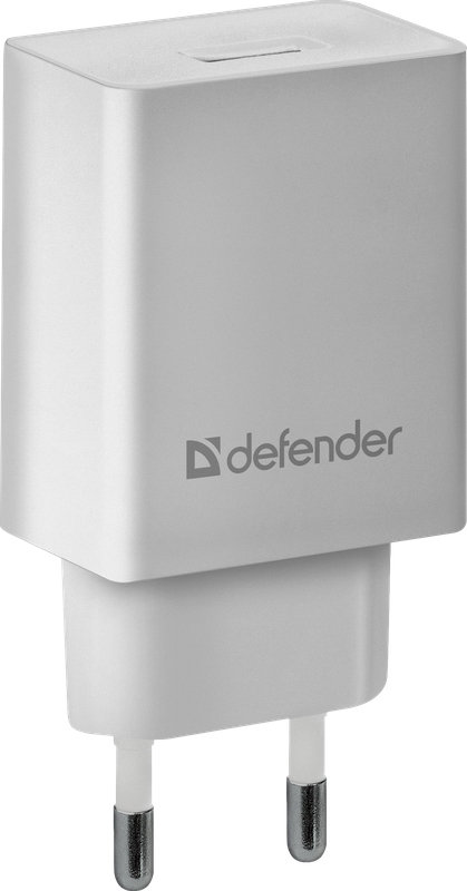 Defender EPA-10 white, 1хUSB, 5V / 2.1А (83549) 