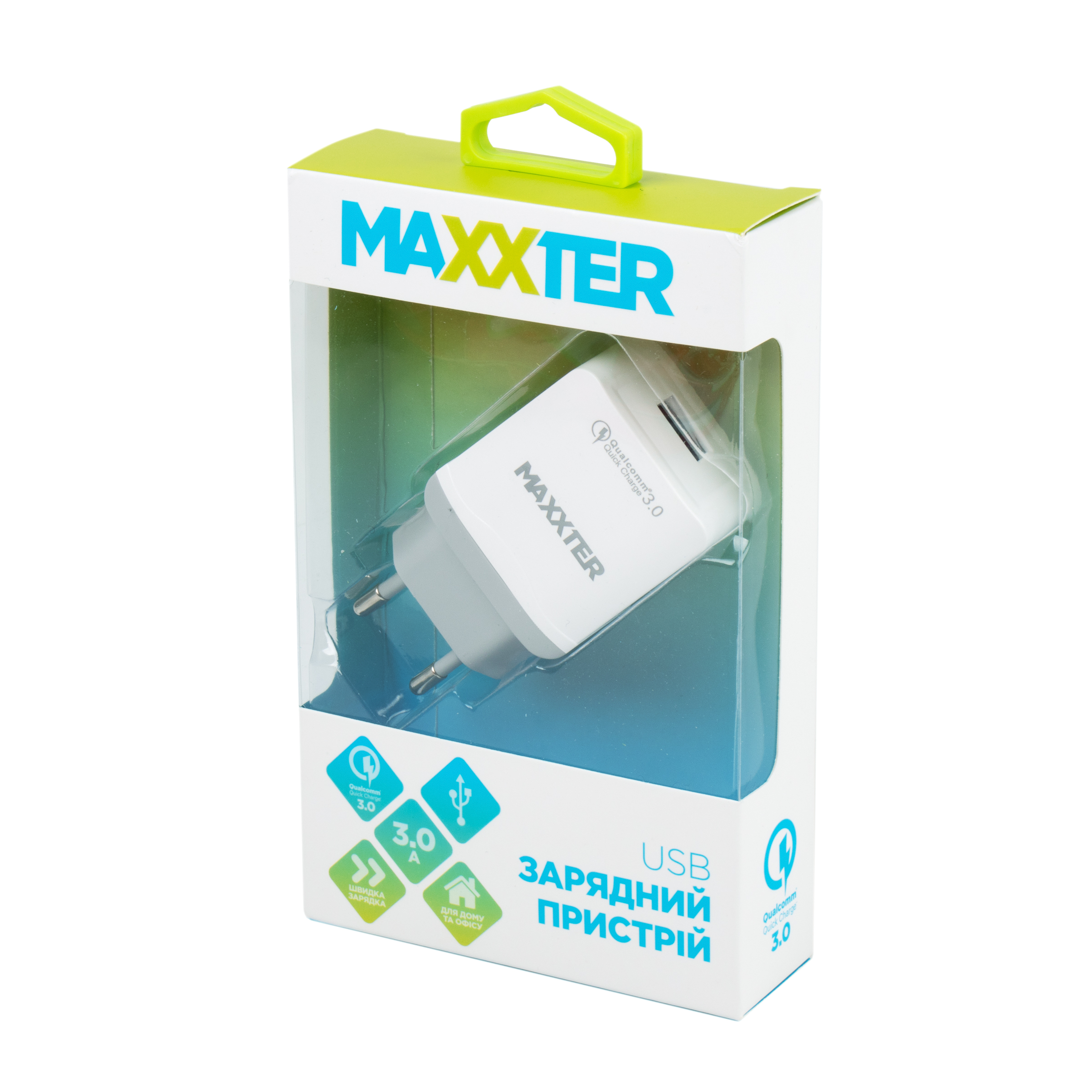 Зарядний пристрій Maxxter 1 USB Qualcomm (UQC-22A) ціна 199 грн - фотографія 2