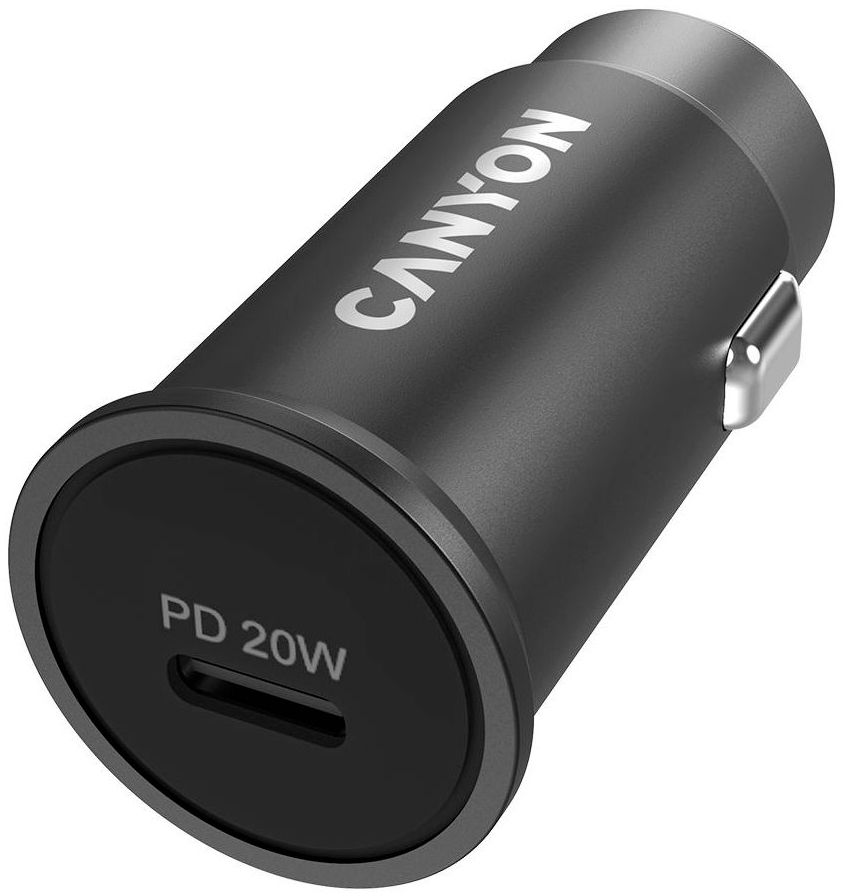 Зарядний пристрій Canyon PD 20W Pocket size car charger (CNS-CCA20B) ціна 329 грн - фотографія 2